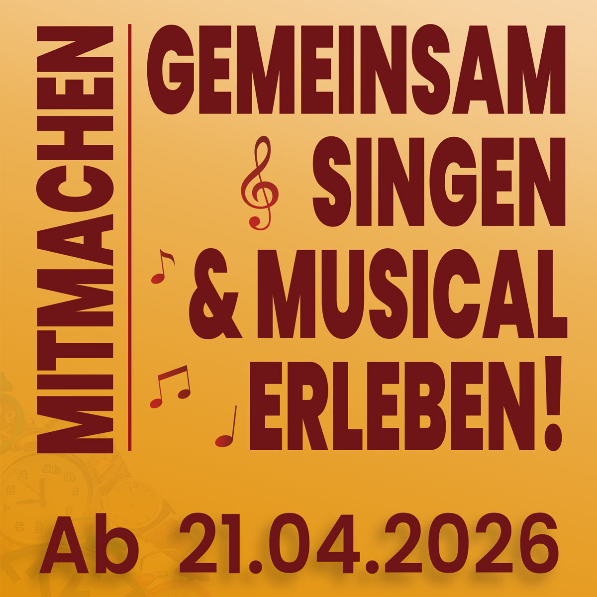 2026_Projektchor zum Musical: Ausgetickt – Die Stunde der Uhren