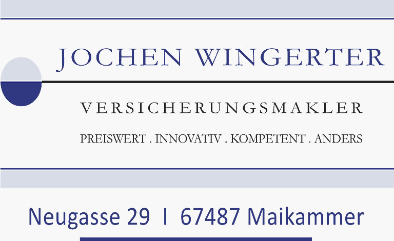 Versicherungsmakler Jochen Wingerter